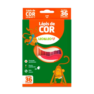 Lápis de Cor 36 Cores Leo&Leo