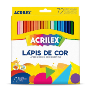 Lápis de Cor 72 Cores Acrilex
