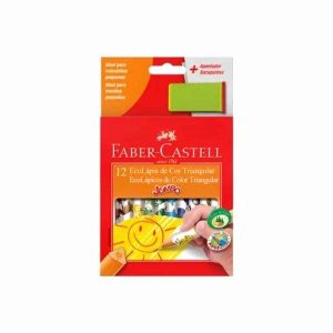 Lápis de Cor 12 Cores EcoLápis Jumbo Faber-Castell
