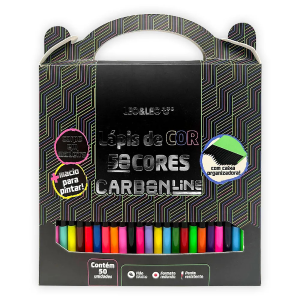 Lápis de Cor 50 Cores CarbonLine Leo&Leo