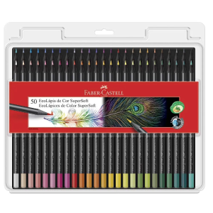 Lápis de Cor 50 Cores SuperSoft Faber-Castell