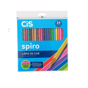 Lápis de Cor 24 Cores Spiro Cis