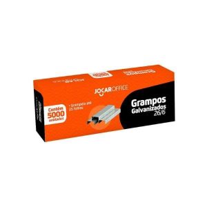 Grampos Galvanizados 26/6 Jocar Office c/5000 Unidades