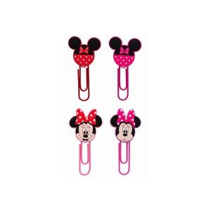 Clips de Papel Minnie Mouse c/4 Unidades