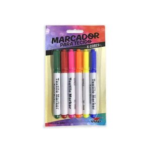 Marcador p/ Tecido 6 Cores VMP