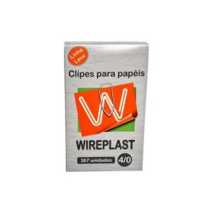 Clips Para Papel Wireplast 4/0 Linha Leve