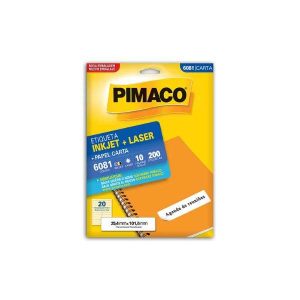 Etiqueta Injet + Laser Pimaco 10 Folhas 6081