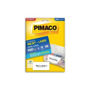 Etiqueta Injet + Laser Pimaco 10 Folhas 6083