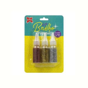 Kit Brilho Poliéster c/3 Tubos de 15g
