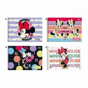 Caderno Espiral Cartografia e Desenho Minnie Mouse 80 fls Tilibra