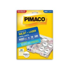 Etiqueta Injet + Laser Pimaco 10 Folhas 6093