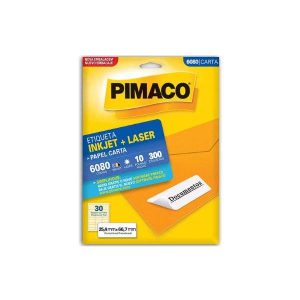Etiqueta Injet + Laser Pimaco 10 Folhas 6080