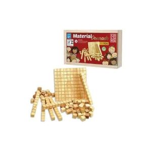 Material Dourado c/ Estojo de Madeira 111 pçs
