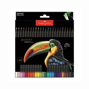 Lápis de Cor 24 Cores SuperSoft Faber-Castell
