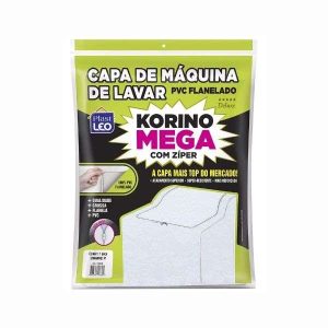 Capa p/ Máquina de Lavar M Korino Mega c/ Zíper PlastLeo