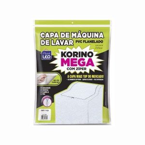 Capa p/ Máquina de Lavar Korino Mega G c/ Zíper PlastLeo