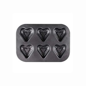 Forma p/ Cupcake Coração Aço Carbonado