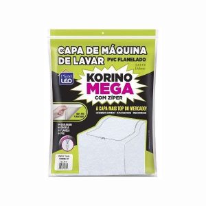 Capa p/ Máquina de Lavar P Korino Mega c/ Zíper PlastLeo