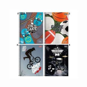 Caderno Espiral 1 Matéria Tilibra Vibe 80 fls