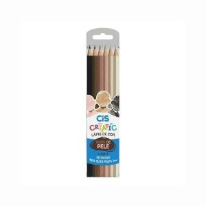 Lápis de Cor 6 Cores Tons de Pele Criatic Cis