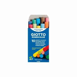 Giz Escolar Robercolor Hipoalergênico 10 Cores Giotto