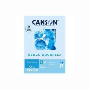 Bloco Aquarela 300g/m² A3 Canson