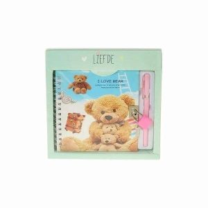 Diário I Love Bear c/ Caneta Fofy