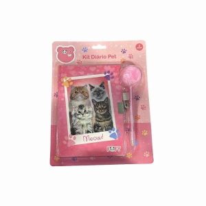 Kit Diário Pet c/ Caneta Fofy