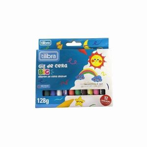 Giz de Cera Big 12 Cores Tilibra