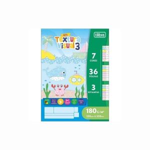 Bloco Textura Visual 3 A4 180g/m² Tilibra