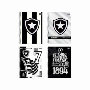 Caderno Espiral 1 Matéria Botafogo 80 fls Tilibra