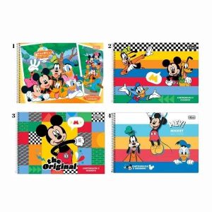 Caderno de Cartografia e Desenho 80 fls Mickey Mouse Tilibra