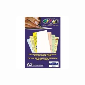 Papel Opaline Branco A3 180g/m² 50 fls Off Paper