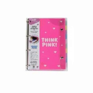 Fichário c/ 4 Argolas Think Pink Polibras