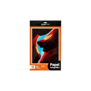 Papel Fotográfico Brilho A4 180g/m² 10 fls Letron