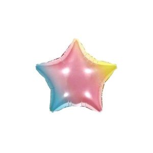 Balão Metalizado Estrela Arco-Íris 18'