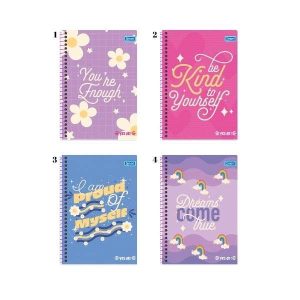 Caderno Espiral 1 Matéria Yes Ok! 80 fls Smart