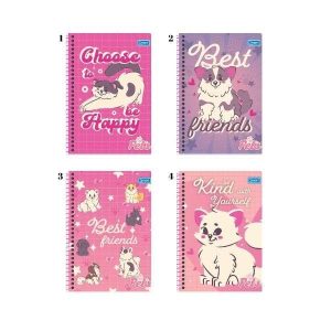 Caderno Espiral 15 Matérias Pets 240 fls Smart