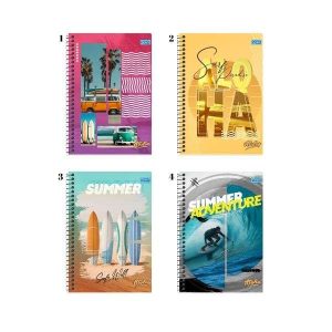 Caderno Espiral 20 Matérias Aloha 320 fls Smart