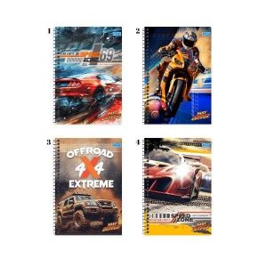 Caderno Espiral 20 Matérias Fast Driver 320 fls Smart