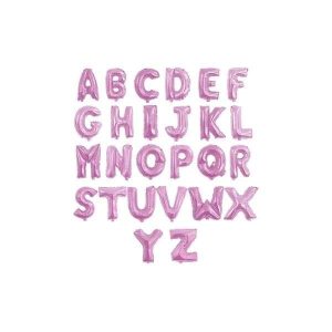 Balão Metalizado Letras Rosa