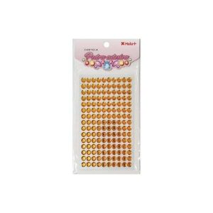 Pedra Adesiva 8mm Strass Ouro