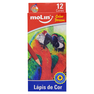Lápis de Cor 12 Cores MoLin