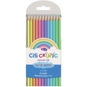 Lápis de Cor 12 Cores Cis Criatic Tons Pastel