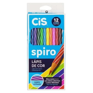 Lápis de Cor 12 Cores Cis Spiro