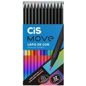 Lápis de Cor 12 Cores Cis Move