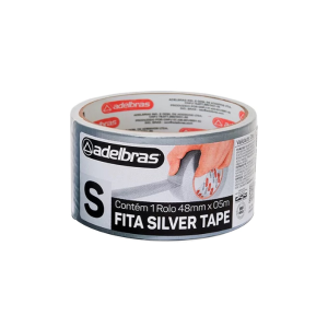 Fita Silver Tape Adelbras 48mm x 5m