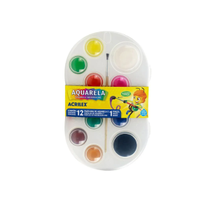 Aquarela 12 Cores Acrilex