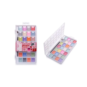 Aquarela 28 Cores Perolizadas LeoArte