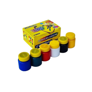 Tempera Guache 6 Cores 15ml Acrilex